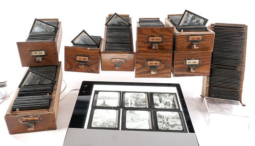 Collection of glass slides by Keystone View Co.