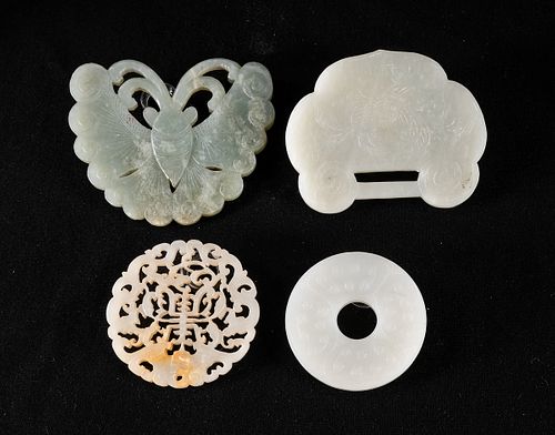Four Chinese Jade Carvings