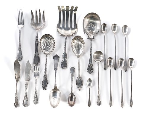 19 Pieces of Mixed Sterling Flatware