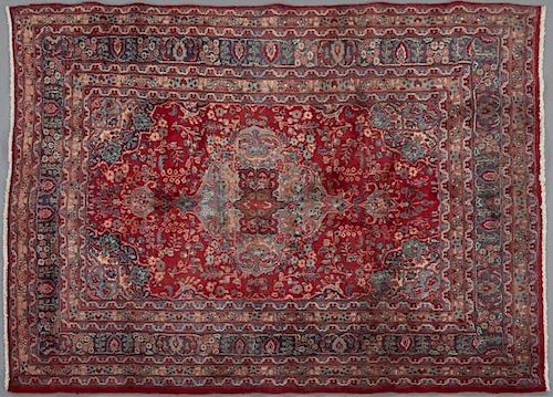 Semi Antique Persian Mashad Carpet, 6' 4 x 8' 6