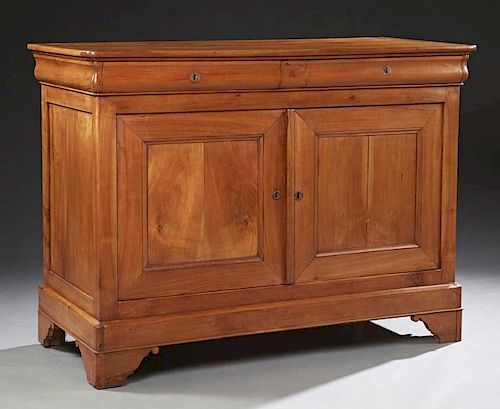 French Louis Philippe Carved Cherry Sideboard, c.