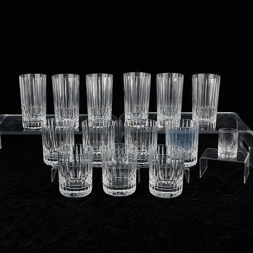 Set 14 Baccarat Harmonie Glass Tumblers