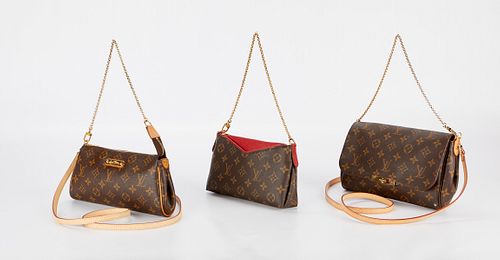 Group of 3 Louis Vuitton Clutches