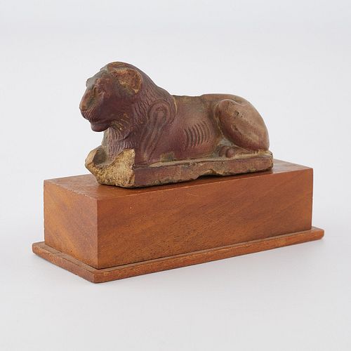 Mathias Komor Egyptian Ceramic Lion