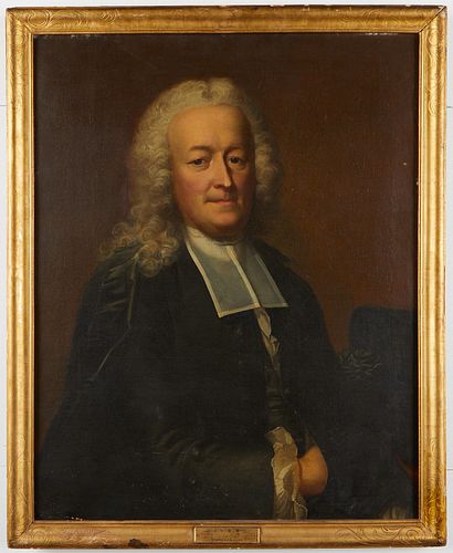 Emmanuel Handmann Portrait of a Clergyman Painting