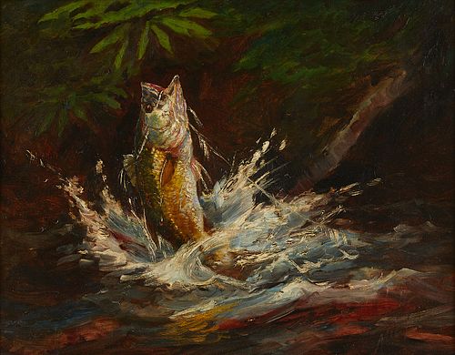 Charles Mielatz Painting of Bass