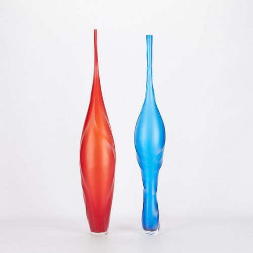 2 Kathy Elliot & Ben Edols Glass Sculptures