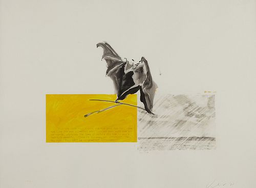 Vernon Fisher "Going to Far" Mixed Media 1981