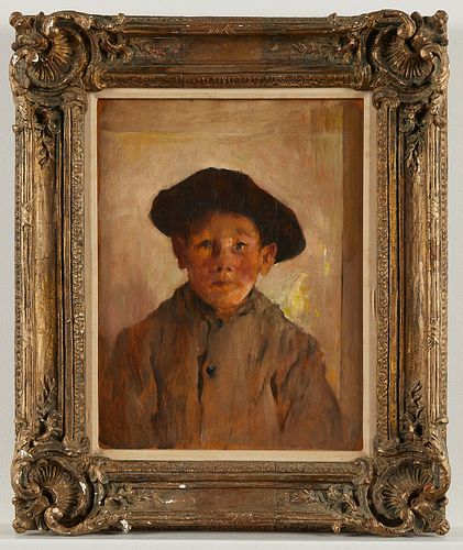Paul-Louis Delance Child Portrait Painting