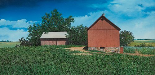 Ron Selbitschka Red Barn Landscape