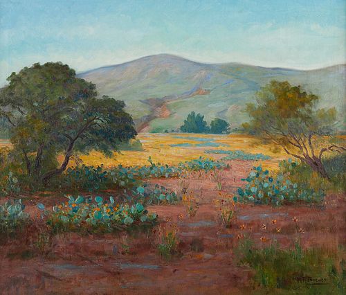 Nicholas Brewer "Texas Hill Country" Oil on Canvas