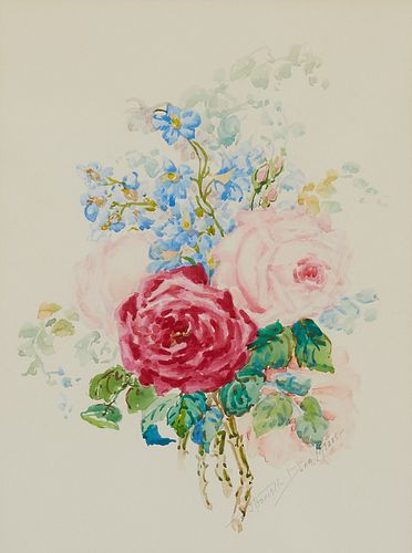 Henrietta Dunn Mears Watercolor Flower Bouquet