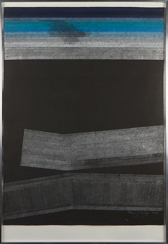 Mary Griep Abstract Lithograph 1978