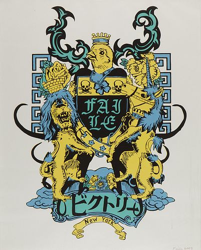 FAILE New York Coat of Arms Serigraph 2003