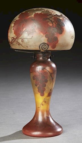 Elio, Art Glass Mushroom Table Lamp, 20th c., the