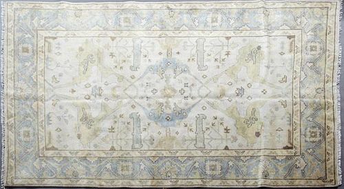 Turkish Angora Oushak Carpet, 6' 2 x 8' 9.