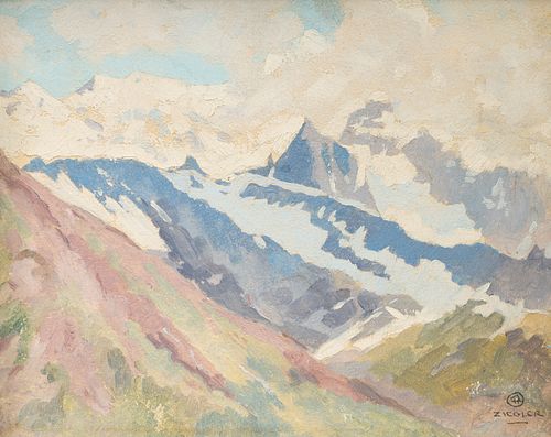 Eustace Paul Ziegler (Alaska, 1881-1969) Attributed, Mountain Landscape