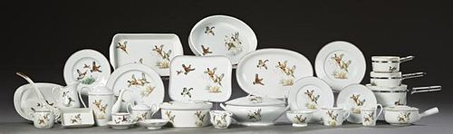 Ninety Piece Set of Porcelain Dinnerware, 20th c.,