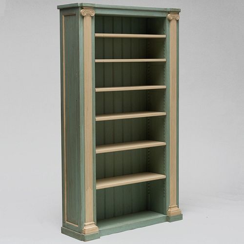 Pair of Neoclassical Style Painted Bookcases
