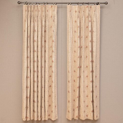 Group of Linen Curtains with Birds' Nests