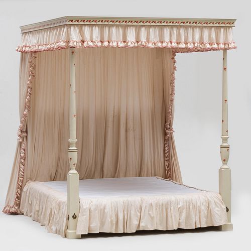 Modern Painted Canopy Bed