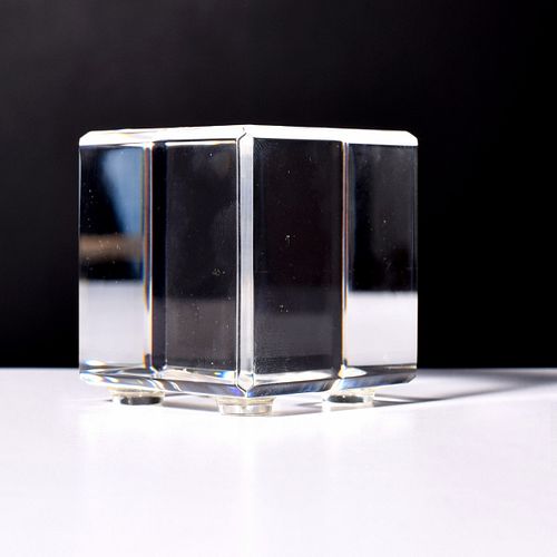 Jon Kuhn Glass 2X2X2 ALL CORE Paperweight / Sculpture
