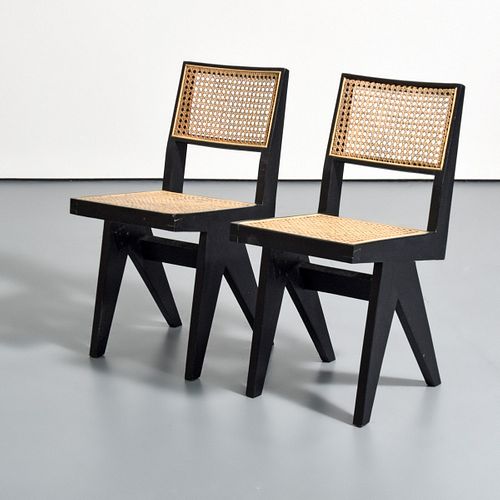 Pair of Side Chairs, Manner of Pierre Jeanneret 