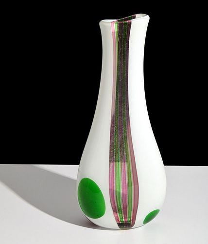 Anzolo Fuga Vase, Provenance Lobel Modern