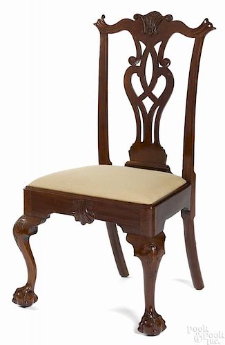 Philadelphia Chippendale mahogany dining chair, ca. 1770