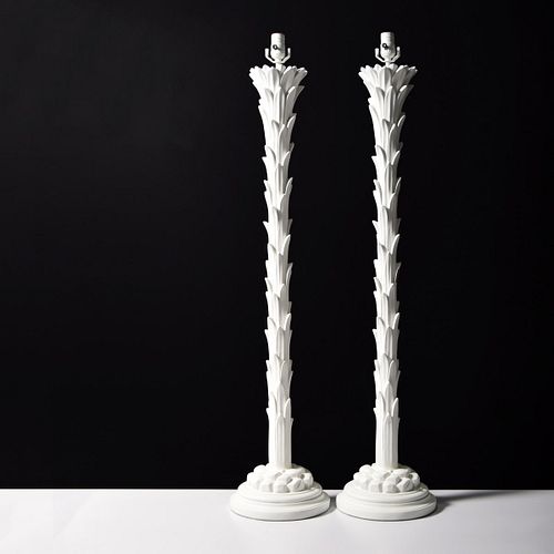 Pair of Palm Tree Floor Lamps, Manner of Serge Roche