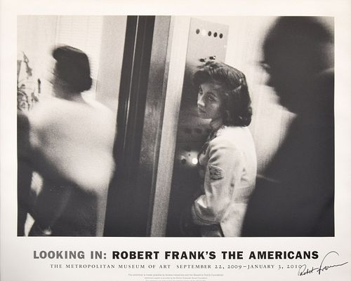 Robert Frank THE AMERICANS Signed Exhibition Poster