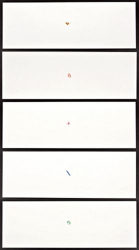 Richard Tuttle PERCEIVED OBSTACLES Suite of 5 Lithographs