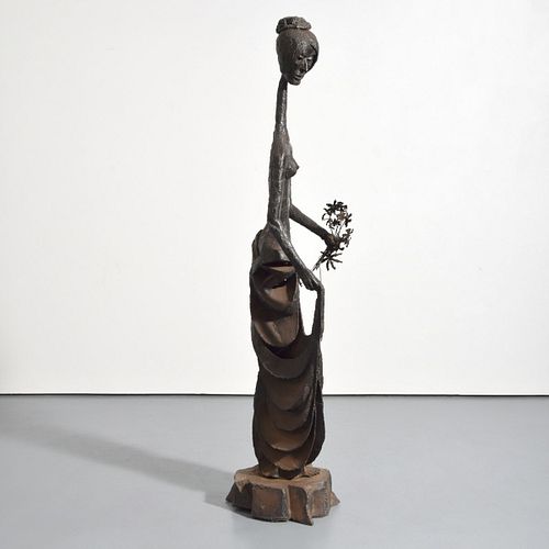 Large M. Kelly Figural Sculpture, 80"H