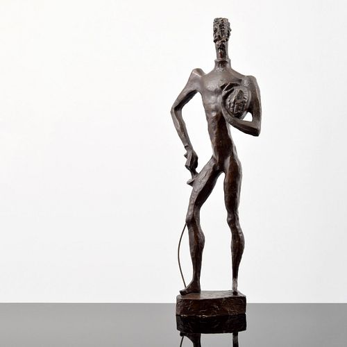 Nathaniel Kaz Bronze Figural Sculpture, 32.5"H