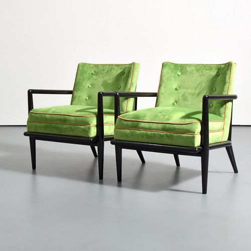 Pair of T.H. Robsjohn-Gibbings Lounge Chairs