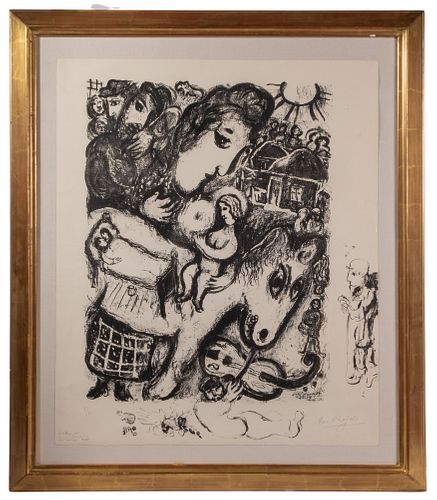 Marc Chagall (Russian / French, 1887-1985) 'Grey Village' Lithograph