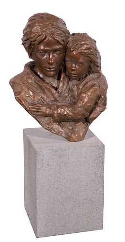 Glenna Goodacre (American, b.1939) 'Irish Lullaby' Bronze Sculpture