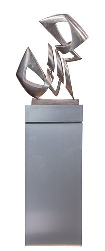 Fred Brouard (French, 1944-1999) Abstract Steel Sculpture