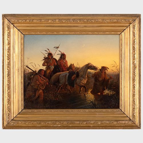 Charles Wimar (1828-1862): The Captive Charger (or Indians with Horses)