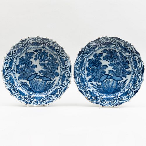 Pair of Dutch Blue and White Delft Charges                                                       