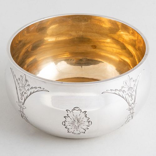 Russian Silver Engraved Bowl