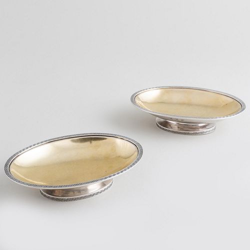 Pair of Early Tiffany & Co. Silver-Gilt Dishes