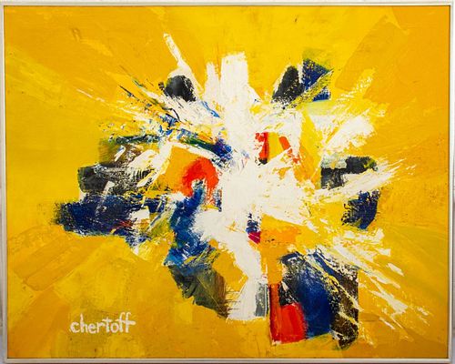 Chertoff Abstract Expressionist Oil on Canvas