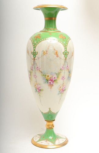 William Guerin & Co. Limoges Porcelain Vase