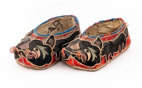 Chinese Silk Tiger-Head Children's Shoes