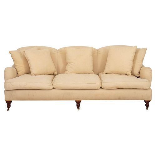 George Smith Style Three Seat Upholstered Sofa