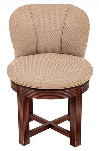 Hollywood Regency Upholstered Vanity Chair