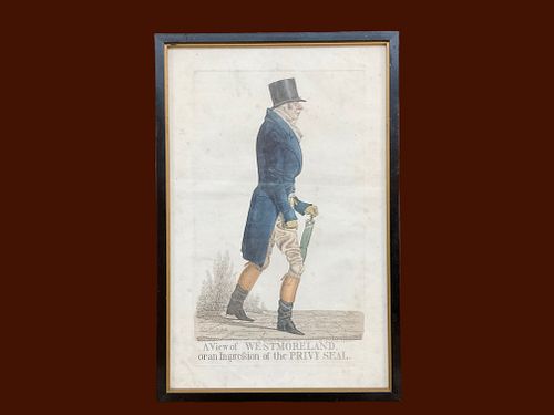 19th Century Richard Dighton Colored Etching