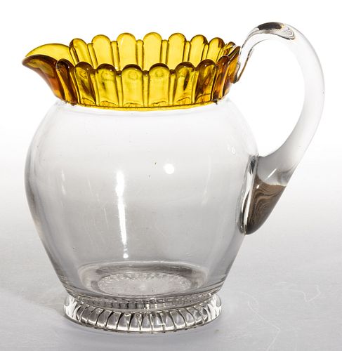 DUNCAN NO. 88 - AMBER-STAINED WATER PITCHER