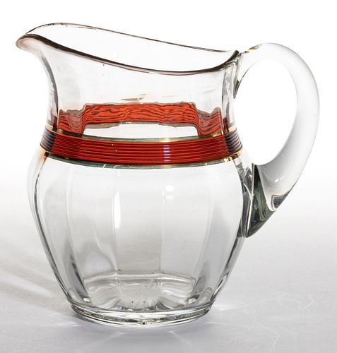 DUNCAN NO. 83 / TAVERN - RUBY-STAINED WATER PITCHER